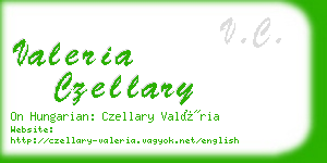 valeria czellary business card